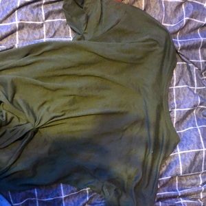 cute green crop top slightly